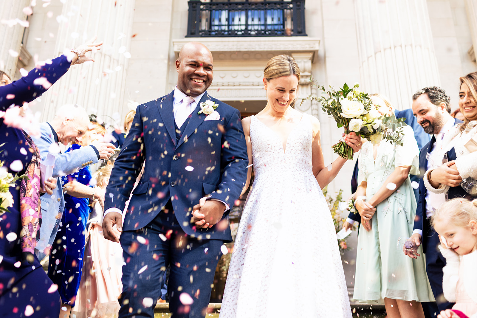 Confetti at the Old Marylebone Town Hall